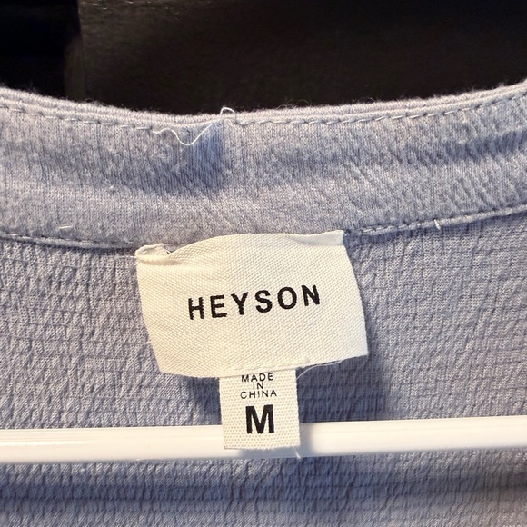 Henson Light Blue Button-Down Jumpsuit - Picture 4 of 9